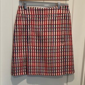 Akris Punto plaid career skirt. Size 4. Short